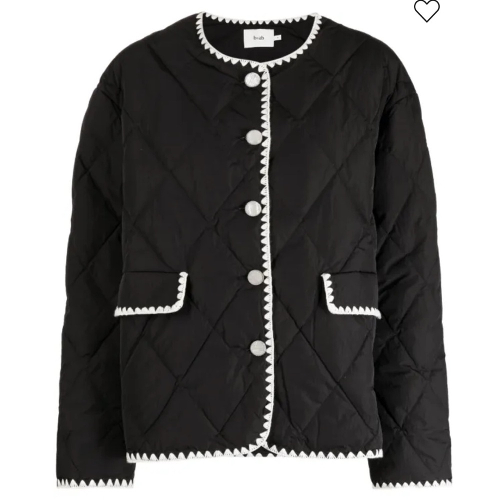 b+ab - quilted buttoned jacket